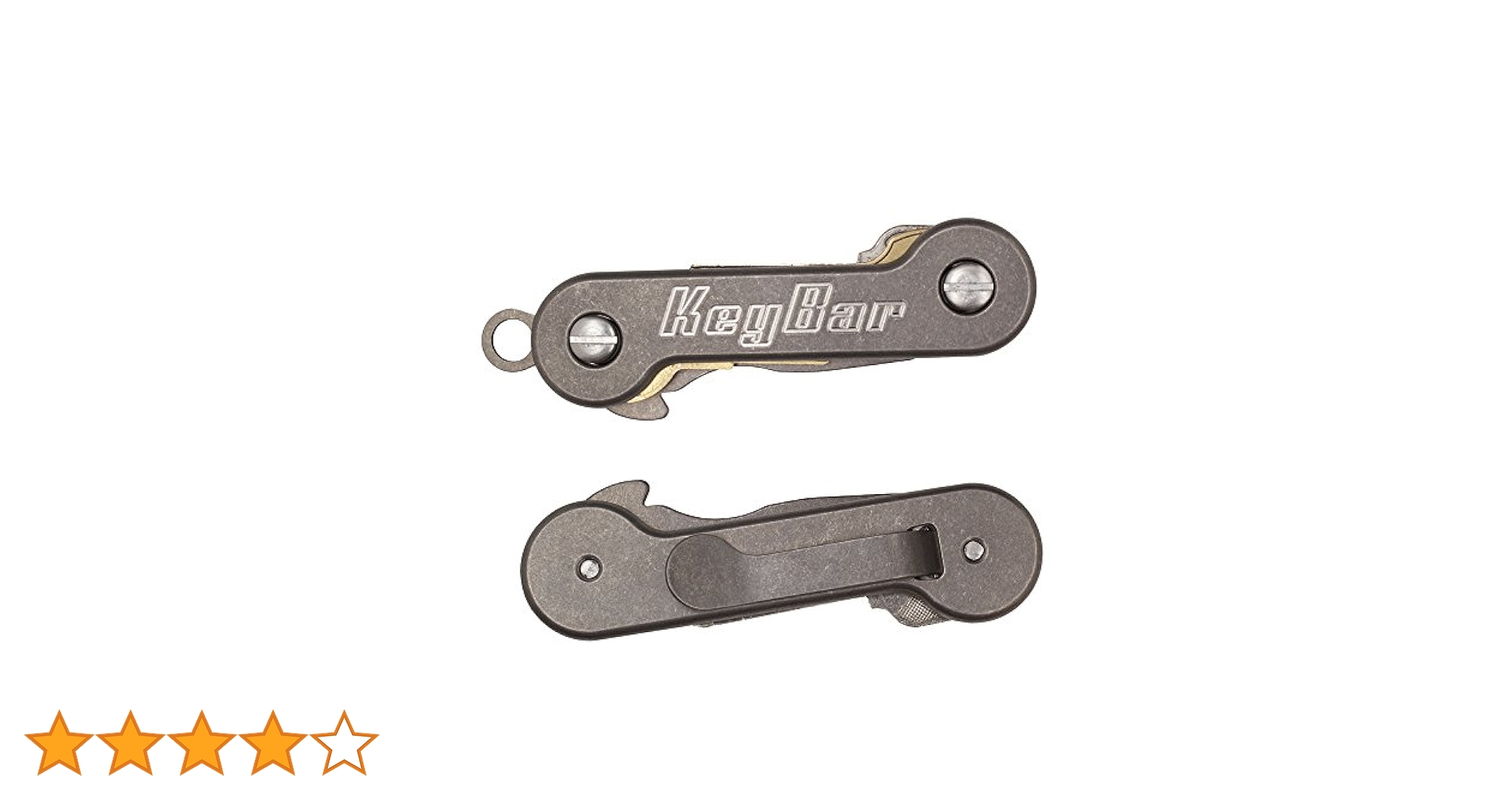 ◻️KeyBar チタン製 ミルドクリップ キーバー EDC】ジャラジャラしないチタン製キーホルダー『KEYBAR